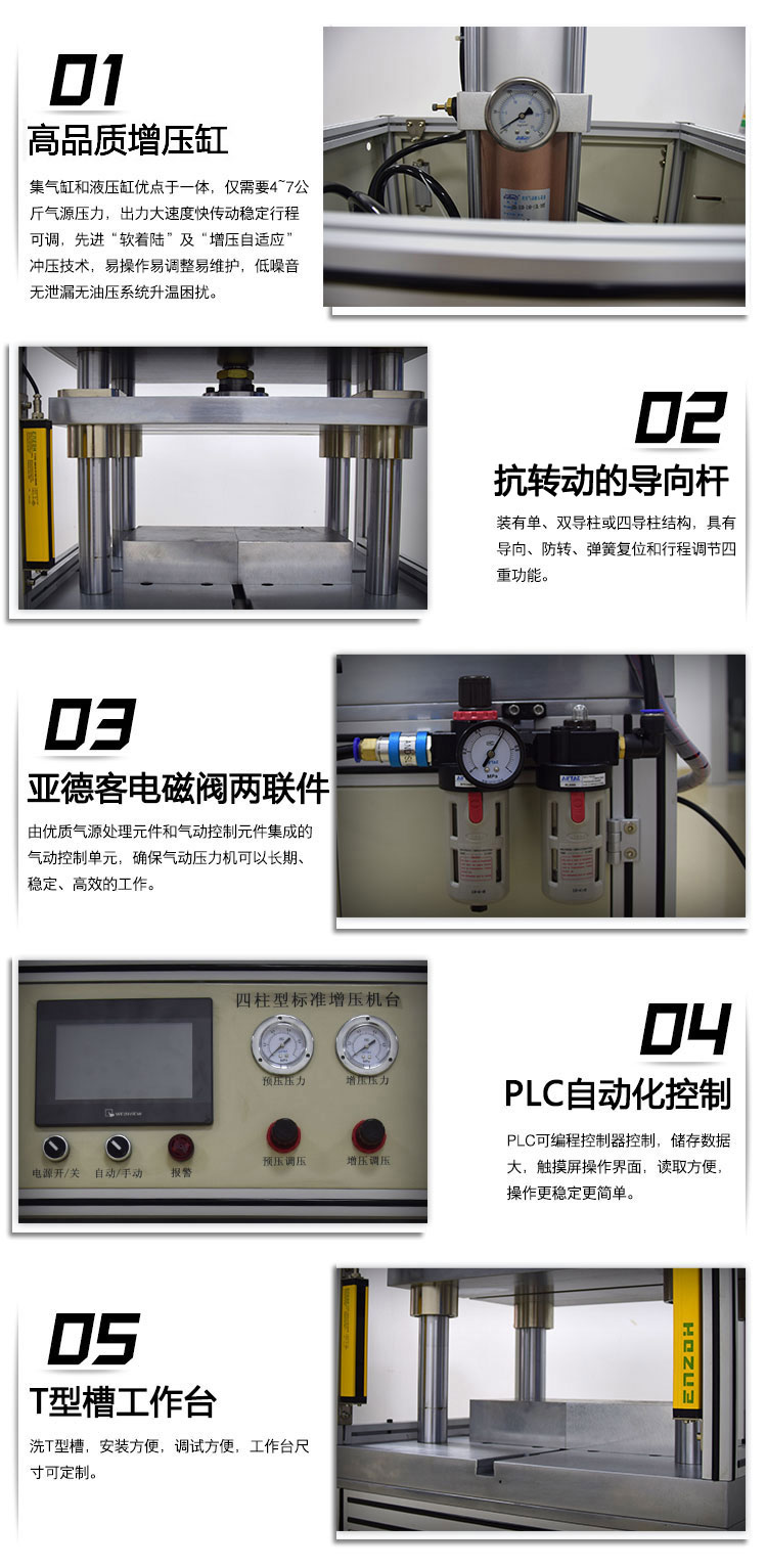 JRID四柱型氣液增壓機帶中板產品細節(jié)圖